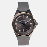 Đồng Hồ Nam G-Kinze GK7016M Mặt Xám Dây Cao Su Xám Máy Pin Kính Sapphire Vỏ Xám 41mm