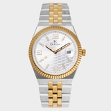 Đồng Hồ Nam G-Kinze GK7032M Mặt Trắng Kim Loại Demi Vàng Máy Pin Kính Sapphire 40mm