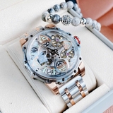 Đồng Hồ Nam Hanboro 8851 Máy Tự Động Kim Loại Demi Rose Size 44mm