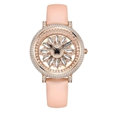 Đồng Hồ Nữ Davena D-32101 Dây Da Rose Gold 38mm