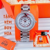 Đồng Hồ Nữ Đính Đá Trắng Mặt Đá Rơi Size 34mm JIMI JIMI 86005 - Quartz Japan