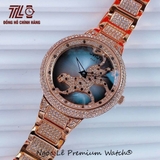 Đồng Hồ Nữ Mặt Báo Xoay Màu Vàng Hồng Đính Đá Sang Trọng - Jimi Jimi JM86007 Size 38mm Chính Hãng