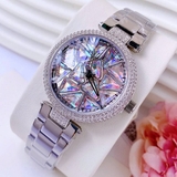 Đồng Hồ Nữ Melissa F8258 Mặt Đá Pha Lê Xoay Vỏ Silver Size 35mm