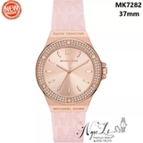 Đồng Hồ Nữ Michael Kors Lennox MK7282 Dây Cao Su Vỏ Rose 37mm