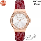 Đồng Hồ Nữ Michael Kors Lennox MK7308 Dây Da Vỏ Rose 37mm