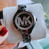 Đồng Hồ Nữ Michael Kors MKO1109 Đính Đá Vỏ Đen Size 38mm