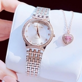 Đồng Hồ Nữ Roberto Era RE290 Máy Thụy Mặt Trắng Đính Đá Vỏ Demi Rose Size 30mm