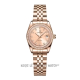 Đồng Hồ Nữ Carnival 8131L2 Dây Thép Vàng Hồng Mặt Vàng Hồng Viền Đá Size 30mm - Quartz