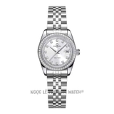 Đồng Hồ Nữ Carnival 8131L2 Dây Thép Silver Mặt Trắng Viền Đá Size 30mm - Quartz