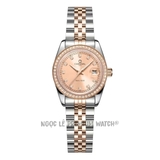 Đồng Hồ Nữ Carnival 8131L2 Dây Thép Demi Vàng Hồng Viền Đá Size 30mm - Quartz