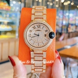 Đồng Hồ Nữ Jimi Jimi 86002 Mặt La Mã 36mm Đính Đá Dây Kim Loại Vàng Hồng Máy Pin
