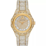 Đồng Hồ Michael Kors MK7398 Raquel Pavé Dây Kim Loại Vàng Gold Đính Đá Size 41mm Unisex