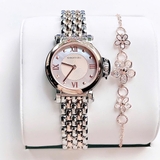 Đồng Hồ Nữ Roberto Era RE202 Mặt Xà Cừ Kim Loại Demi Rose Size 30mm