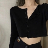 Áo Croptop Button (tay dài)