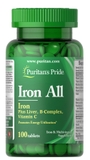 Puritan's Pride Iron All 100 viên