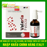 Sắt hữu cơ dạng xịt VALERIA FELICIA