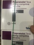 Propranolol Teva 40mg