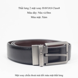 Nịt thắt lưng 2 mặt xoay HAVIAS Class8