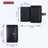 Ví da gấp khoá kéo FOLD