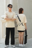 Áo thun couple  CARINAMY form rộng DEAR TEE