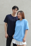 Áo thun couple CARINAMY form rộng A LETTER TEE