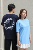 Áo thun couple CARINAMY form rộng A LETTER TEE