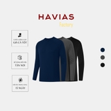 Áo Thun Cổ Tròn Tay Dài Cotton 100%  HAVIAS
