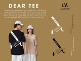 Áo thun couple  CARINAMY form rộng DEAR TEE