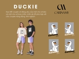 Áo thun couple CARINAMY form rộng DUCKIE