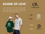 Áo thun couple CARINAMY form rộng SOUND OF LOVE
