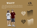 Áo thun couple CARINAMY form rộng WAVY