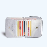 Ví gấp Zipped SQUARE Xám