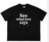 Áo in KIM TUYẾN TO SEE WHAT LOVE SAYS