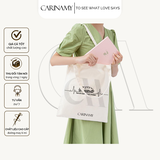 Túi tote CARINAMY in họa tiết