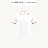 Áo polo phối sọc CARINAMY vải Lacoste