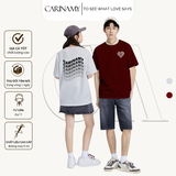 Áo thun couple CARINAMY form rộng WAVY