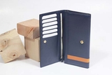 Couple Ví Heyday2 & Heart3 Handcrafted Wallet Navy Blue