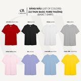 Áo thun trơn CARINAMY form regular Cotton CVC