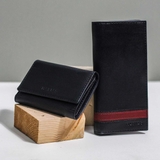 Couple Ví Heyday2 & Heart3 Handcrafted Wallet Black