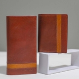 Couple Ví Heyday2 & Verzip2 Handcrafted Wallet Brown