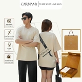 Áo thun couple  CARINAMY form rộng DEAR TEE