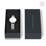 Daniel Wellington Classic Black Sheffield vs Petite Sterling White Couple 40mm/32mm