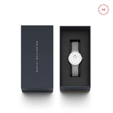 Daniel Wellington Classic Black Sheffield vs Petite Sterling White Couple 40mm/32mm