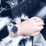 Daniel Wellington Classic Black Sheffield vs Petite Sterling Black Couple 40mm/32mm