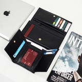 Couple Ví Heyday2 & Heart3 Handcrafted Wallet Black