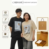 Áo thun couple CARINAMY form rộng DUCKIE