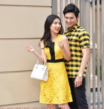 Couple 2 Pocket Shirt &  Flowering Sleeveless Dress