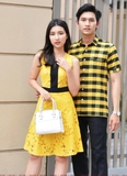 Couple 2 Pocket Shirt &  Flowering Sleeveless Dress