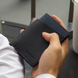 Ví Da Seashell Grid Frame Wallet