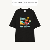 Áo thun SUMMER LYCHEE form rộng tay lỡ cotton 100%